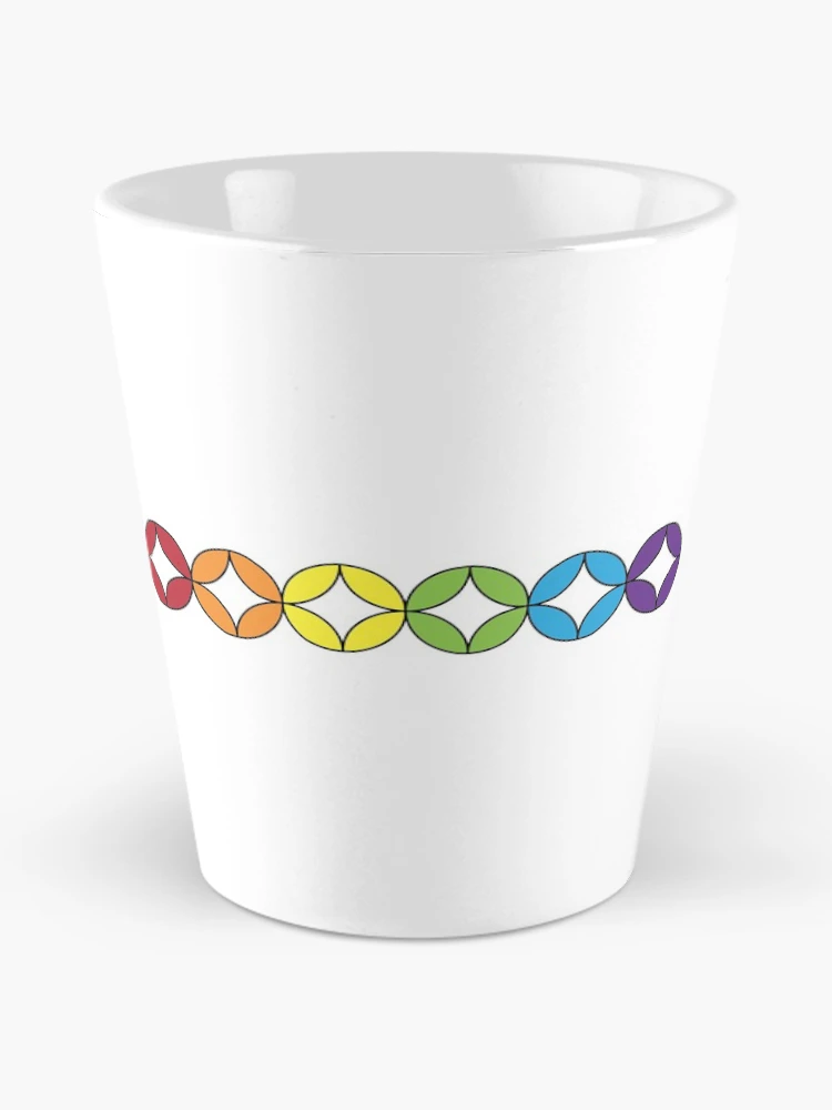 Thumbnail 2 of 4, Coffee Mug, Small rainbow circles designed and sold by Raspberry-Cat.
