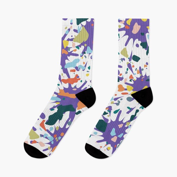 Item preview, Abstract purple dyed colors and fractal splashes pattern designed and sold by conceptDVS.