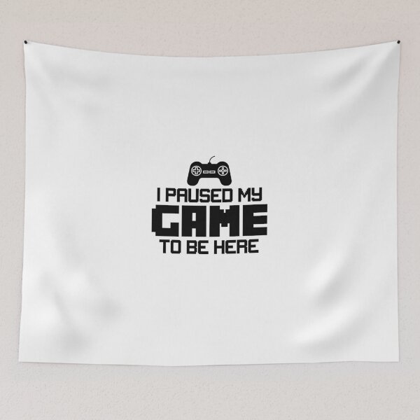 Item preview, I Paused My Game to Be Here Graphic Novelty Sarcastic Funny T Shirt designed and sold by Casper Designer.