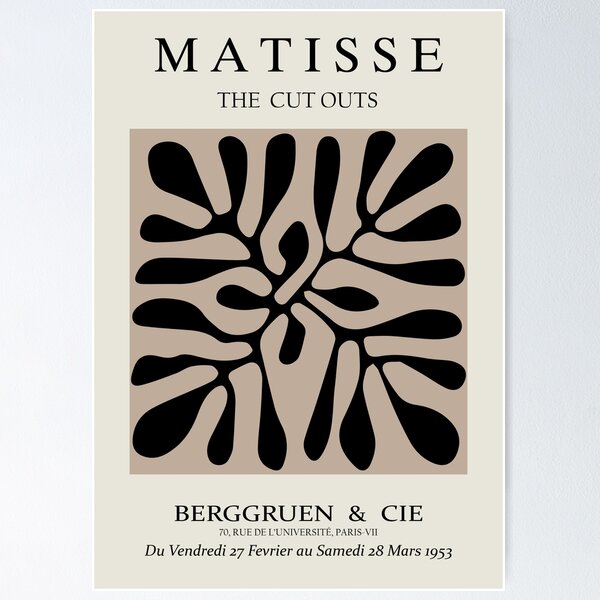 Item preview,  Henri Matisse - The Cutouts - Brown & Black - Prints designed and sold by artswag.