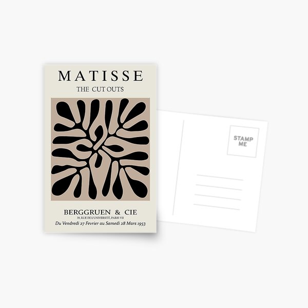 Item preview,  Henri Matisse - The Cutouts - Brown & Black - Prints designed and sold by artswag.