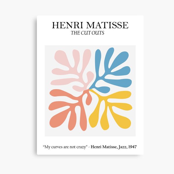 Henri Matisse - Los recortes - Matisse Prints Lienzo