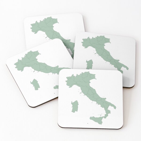 Item preview, Italy Minimalist Map in Green designed and sold by Fernando G..