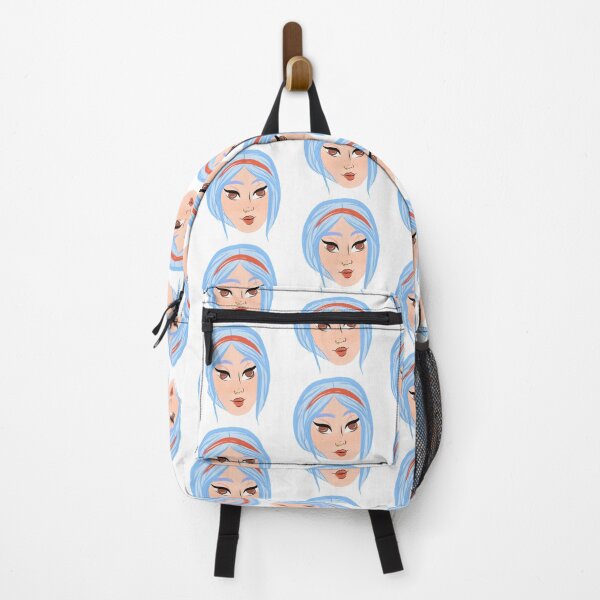 Item preview, Cute blue haired girl print designed and sold by kirstenovich.