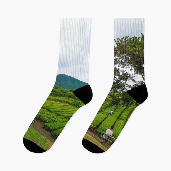 Item preview, Osolluc Tea Fields Jeju-do island South Korean designed and sold by WanderlustBunny.