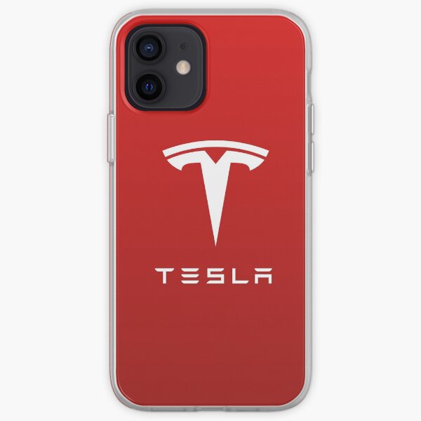 Logotipo de Tesla Motor para fundas / estuches para laptop y dispositivos móviles Funda blanda para iPhone