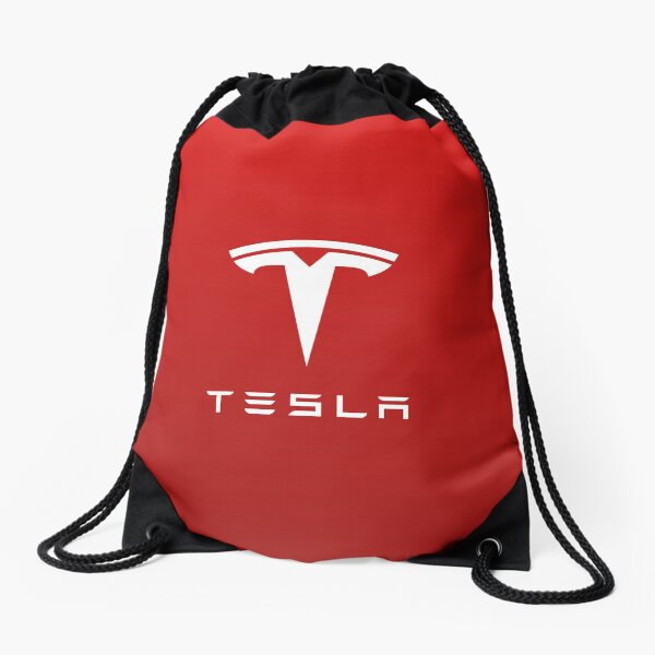 Tesla Motor Logo for Laptop & Mobile Skins / Cases Drawstring Bag