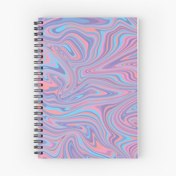 Artikelvorschau, Retro psychedelische, rosa, blaue und lila Marmorflüssigkeit Swirl Paint Pattern Texture entworfen und verkauft von MarzStudio.