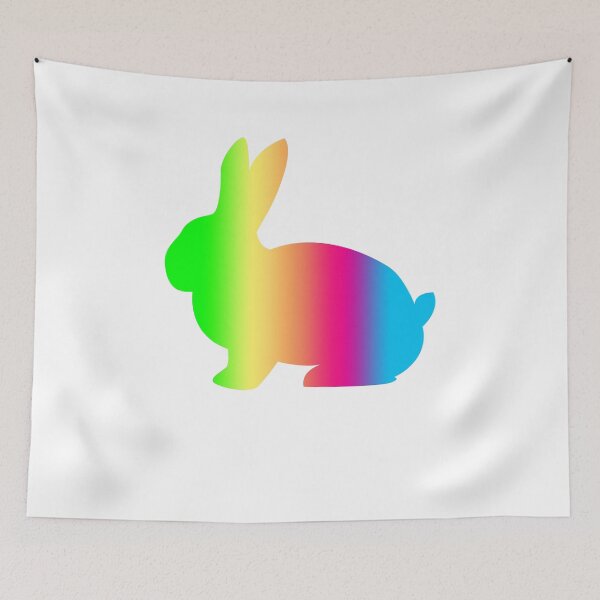 Item preview, rabbit animal color art gift for farmer designed and sold by alaechamlal.