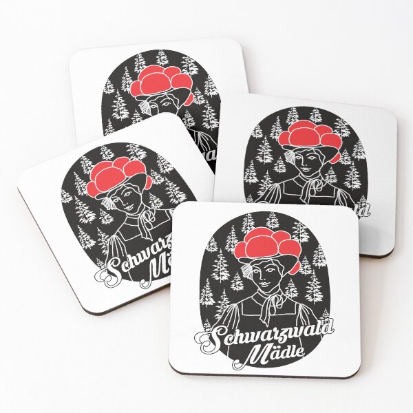 Item preview,  evergreen forests and picturesque villages. He is often associated with fairy tales. The design shows a woman in traditional dress and a bollen hat in front of a forest with fir trees. designed and sold by Moritz Schwäble.