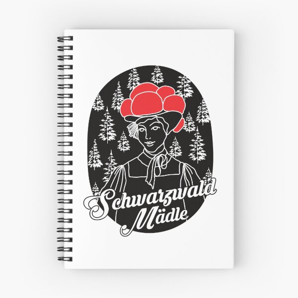 Item preview,  evergreen forests and picturesque villages. He is often associated with fairy tales. The design shows a woman in traditional dress and a bollen hat in front of a forest with fir trees. designed and sold by Moritz Schwäble.