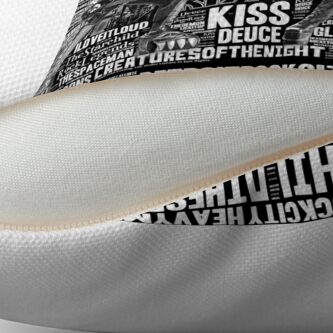 Alternate view of KISS - In Words 1 Floor Pillow