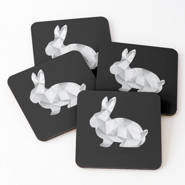 Item preview, rabbit art polygon gift funny gift for farmer designed and sold by alaechamlal.