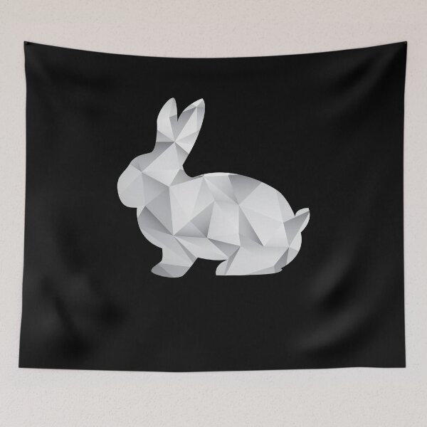 Item preview, rabbit art polygon gift funny gift for farmer designed and sold by alaechamlal.