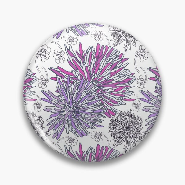 Item preview, Pinky purple botanical floral 2020 pattern design designed and sold by EarthyPlanty.