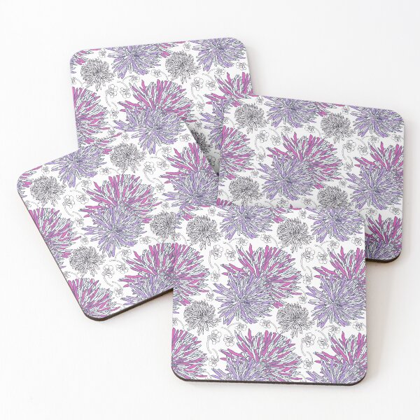 Item preview, Pinky purple botanical floral 2020 pattern design designed and sold by EarthyPlanty.