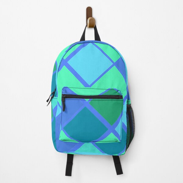 Item preview, Latticed Blue and Green Diamond Pattern  designed and sold by ALifeSavored.