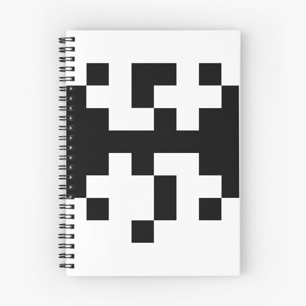 Aperçu de l'œuvre Skyrim 8 bits logo noir créée et vendue par Wutter.