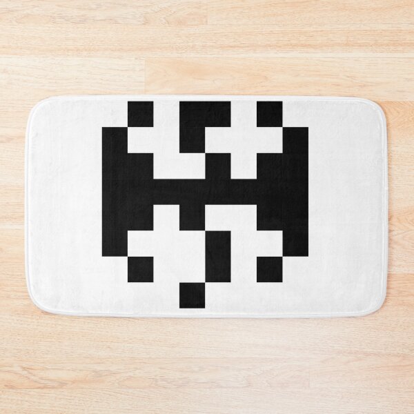 Item preview, Skyrim 8-bit logo black designed and sold by Wutter.