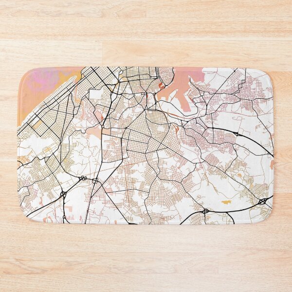 Item preview, Havana Cuba Street Map Art Color designed and sold by IvonDesign.
