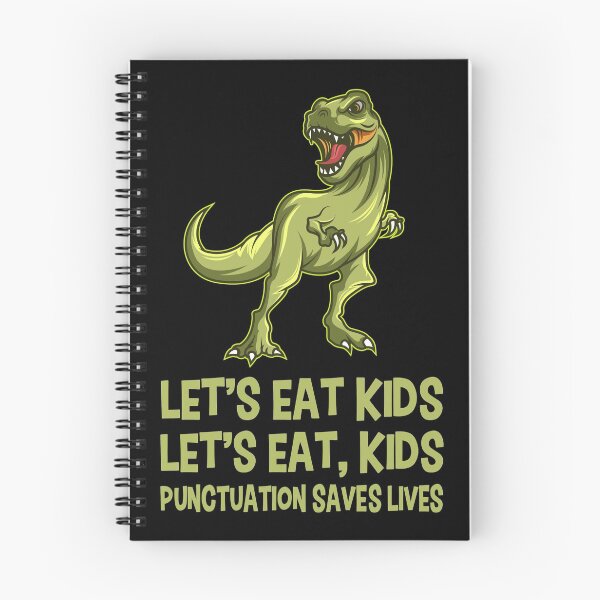 Item preview, Let's Eat Kids Punctuation Saves Gift designed and sold by DelightfulDude.