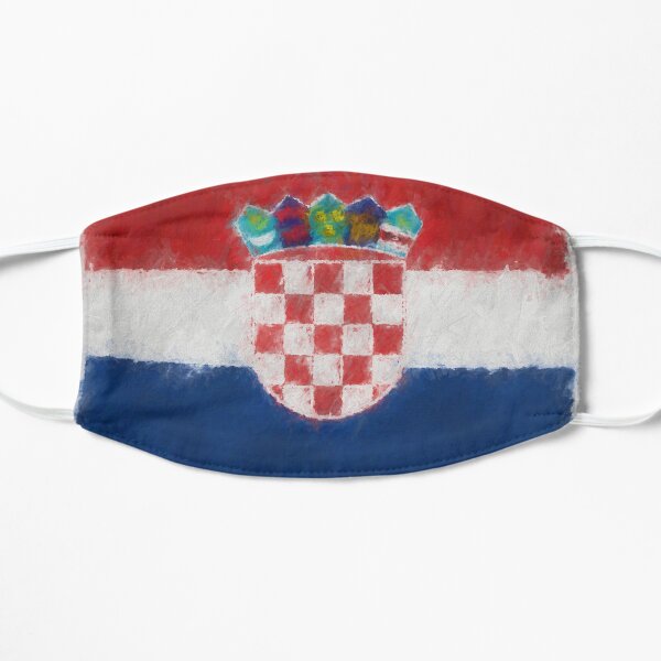 Croatia Flag Reworked No. 66, Series 4 Flat Mask