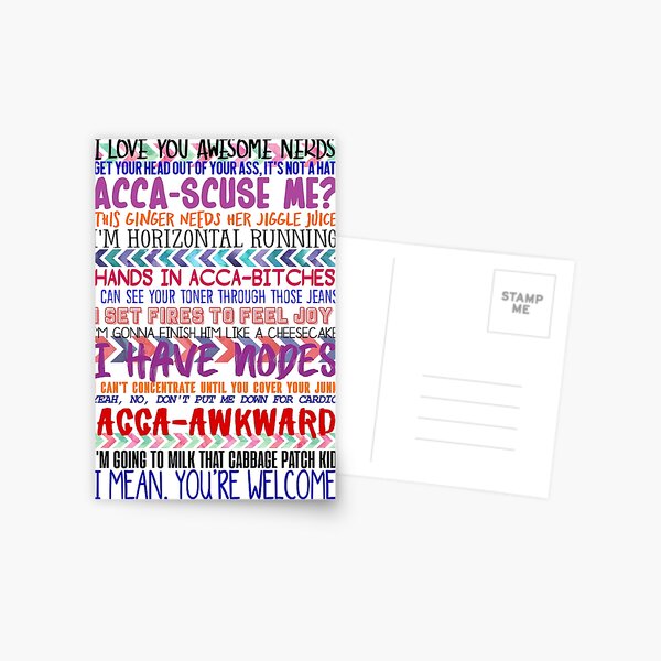 Pitch Perfect Quotes Postcard