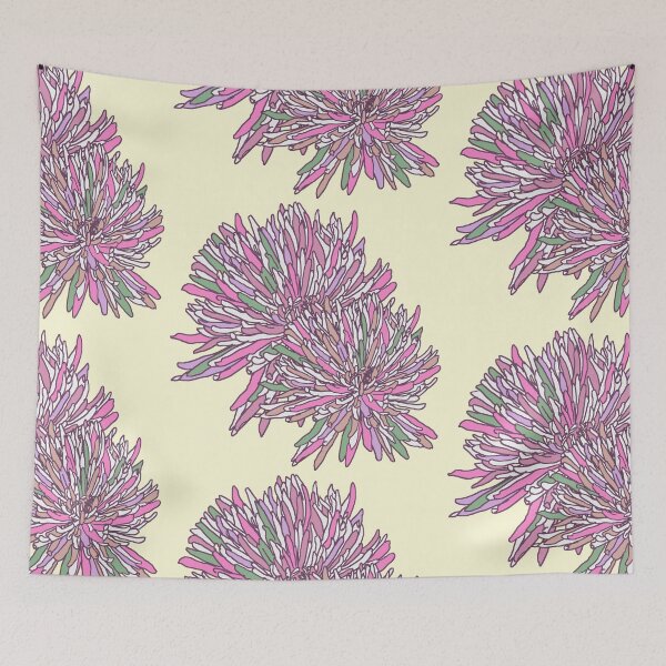 Item preview, Pinky purple botanical floral 2020 design designed and sold by EarthyPlanty.