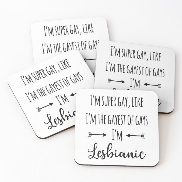 Item preview, I'm super gay, I'm lesbianic designed and sold by RainbowCraft.
