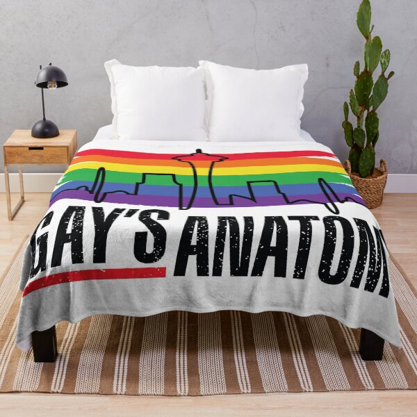 Item preview, Gay's anatomy logo (Heartbeat skyline) designed and sold by RainbowCraft.