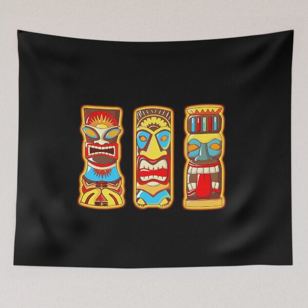 Item preview, Tiki Gods Totems Idols Retro Tropical Polynesian designed and sold by funnytshirtemp.
