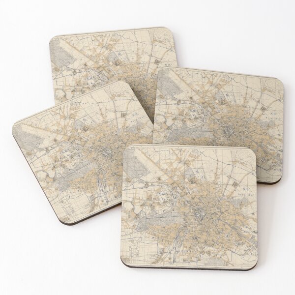 Item preview, Vintage Map of Berlin Germany (1881) designed and sold by BravuraMedia.