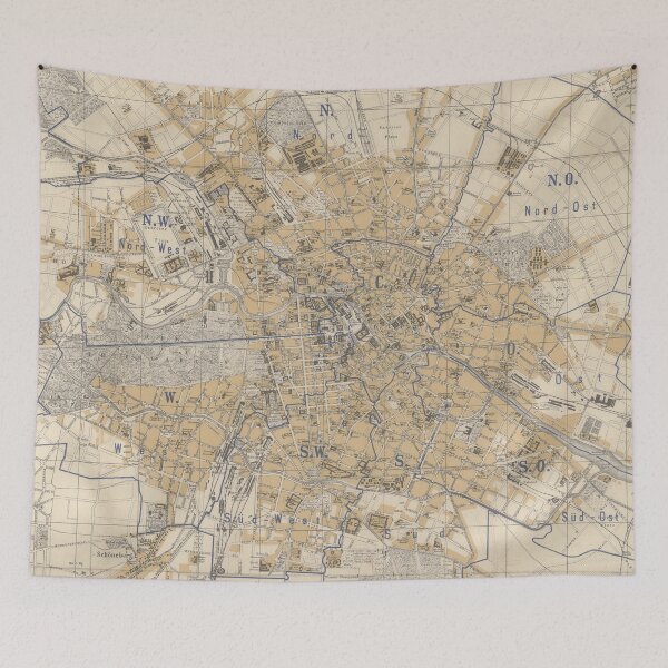 Item preview, Vintage Map of Berlin Germany (1881) designed and sold by BravuraMedia.