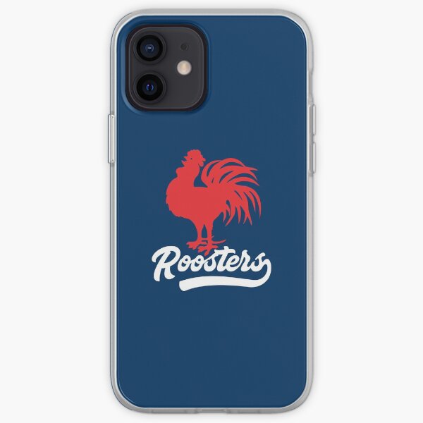 Sydney Roosters - Red Cockerel White Roosters with Tail on Rooster Blue! iPhone Soft Case