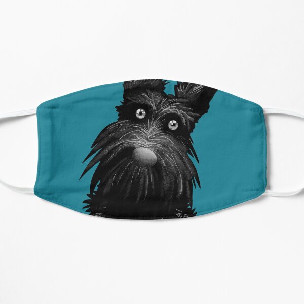 Cute Scotty Scottie Dog - Teal Mask