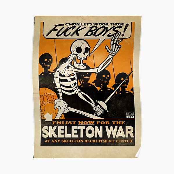 Skeleton War Poster
