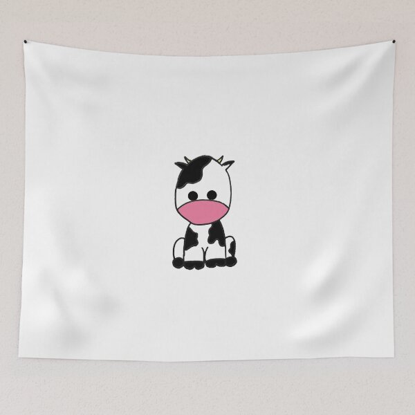 Item preview, cute baby cow sitting down  designed and sold by matharose.