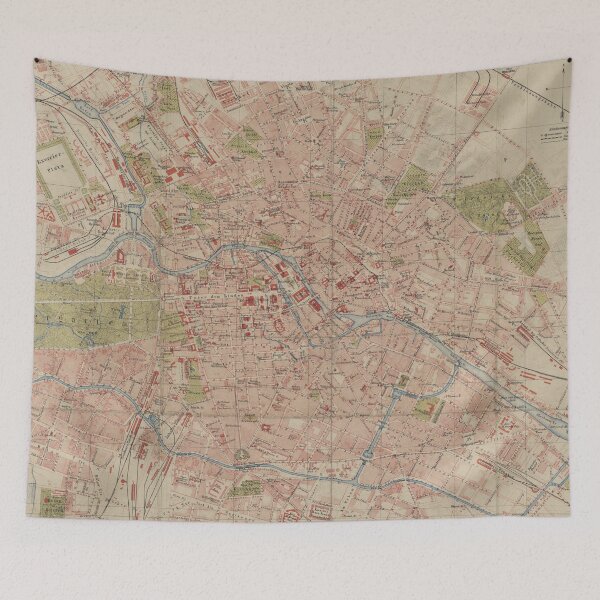 Item preview, Vintage Berlin Germany Map (1883) designed and sold by BravuraMedia.