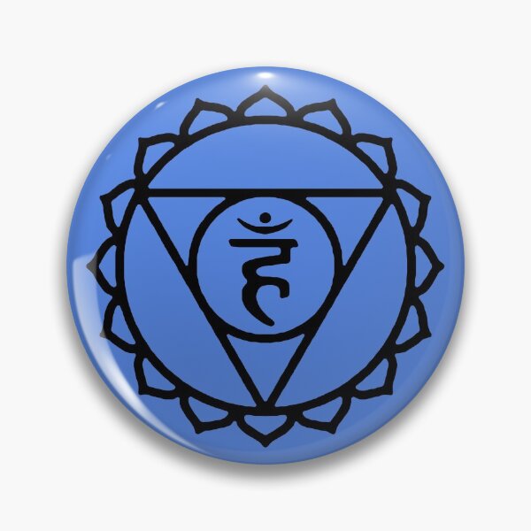 Item preview, The Throat Chakra Vishuddhi Blue Yoga Reiki Meditation Symbols designed and sold by Michallandsberg.