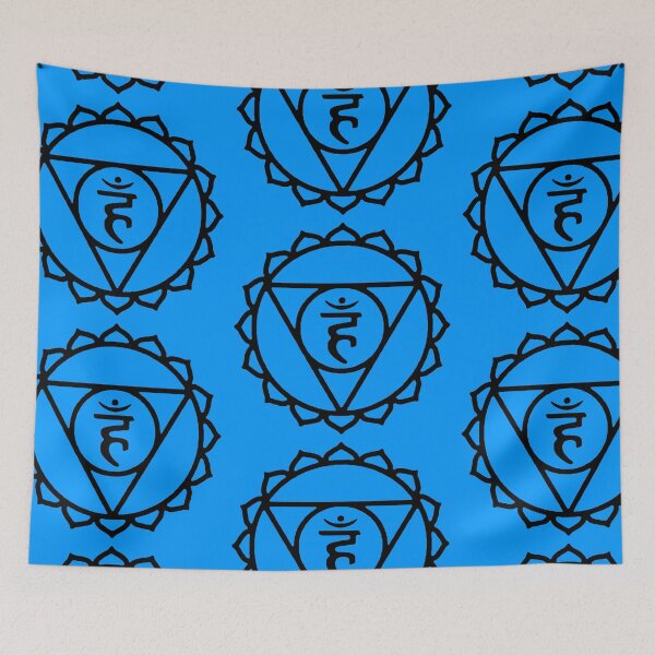 Item preview, The Throat Chakra Vishuddhi Blue Yoga Reiki Meditation Symbols designed and sold by Michallandsberg.