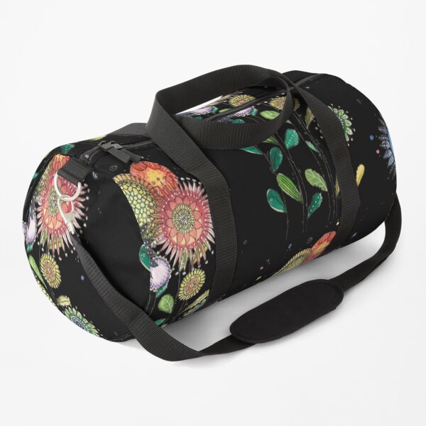colored flowers Duffle Bag