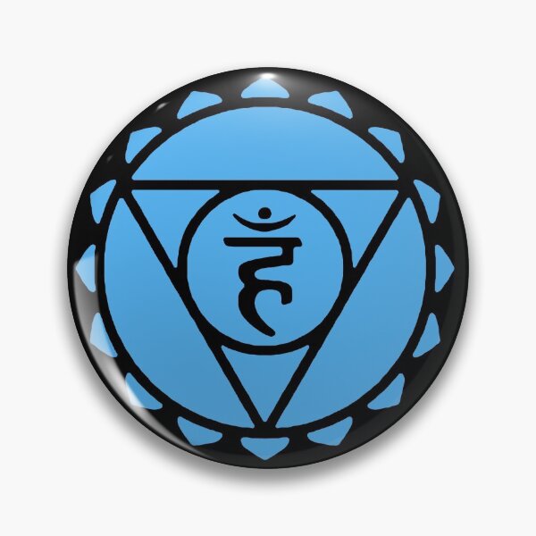 Item preview, The Throat Chakra Vishuddhi Blue Yoga Reiki Meditation Symbols designed and sold by Michallandsberg.