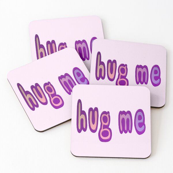 Item preview, Hug Me Cute Pink and Purple Words designed and sold by MarkUK97.