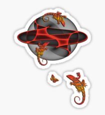 Fractal - Geckos - Butterfly Sticker