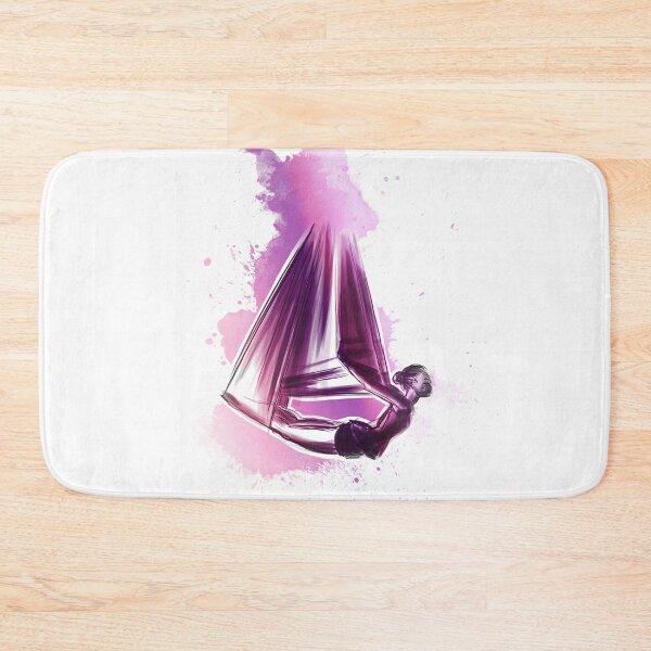 Item preview, flying colors 10 // pink watercolor aerial yoga art designed and sold by missninjacookie.