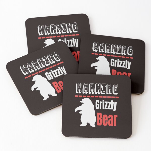 Item preview, Warning- Grizzly Bear. Funny joke- real warning. designed and sold by Creative128.