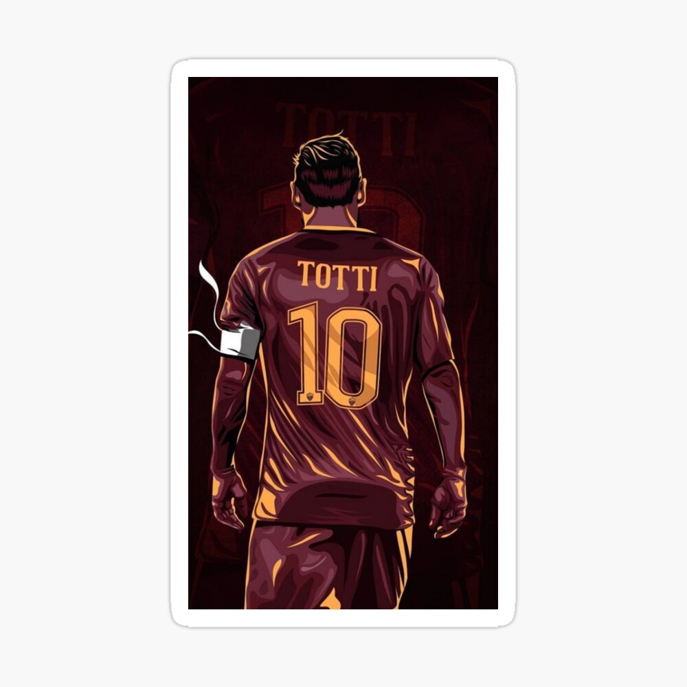 Francesco Totti Jersey' Poster by Grand Art Bazaar