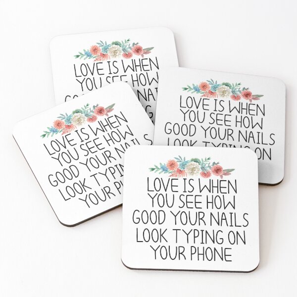 Item preview, love is when you see how good your nails look typing on your phone , Nail , Nail Tech Gift, Manicurist / Manicurist Gift / Gift for Manicurist / funny Manicurist  / Manicurists floral style designed and sold by Chamssou.