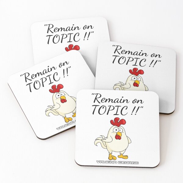 Item preview, The "Off-Topic Chicken" Collection (Black Text) designed and sold by Vaughn  George.