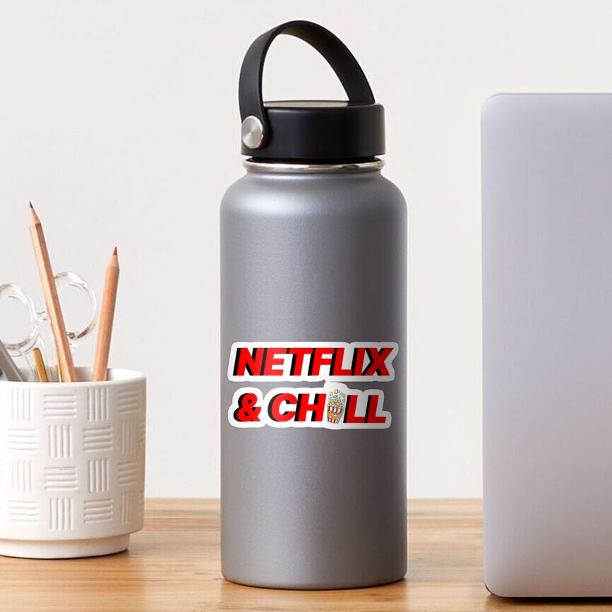 Netflix And Chill Sticker Sticker By Luisaneto Redbubble